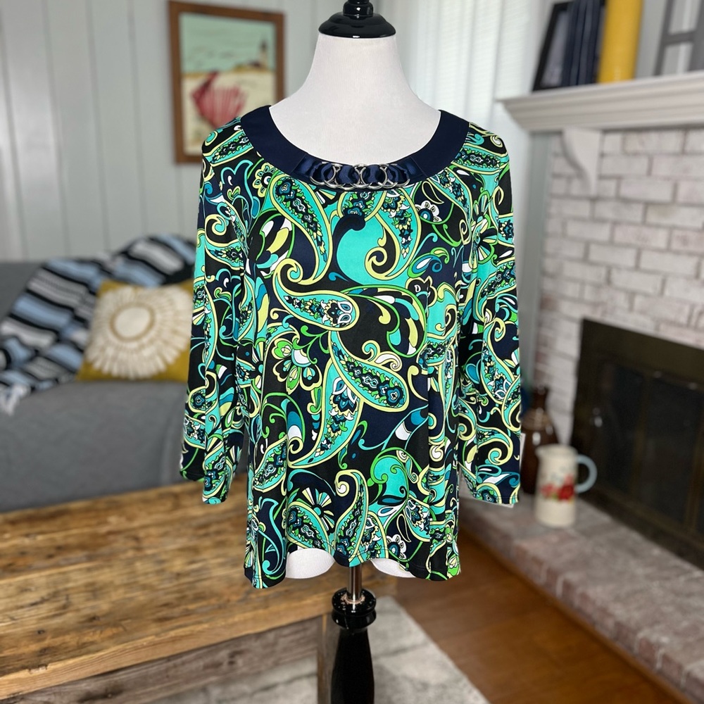 RQT detail paisley blouse